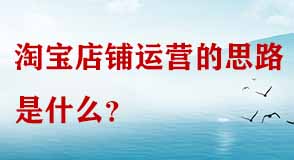 淘寶店鋪運(yùn)營(yíng)思路